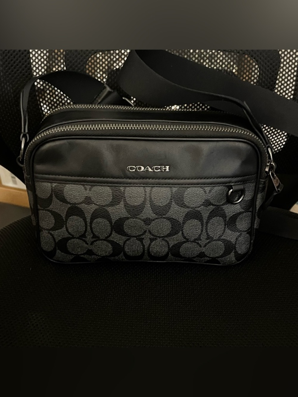 Coach Black Signature Messenger Bag - Picture 14 of 14